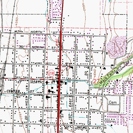 Topographic Map of The Church of Jesus Christ of Latter Day Saints, UT