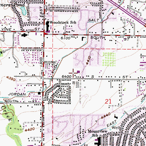 Topographic Map of The Church of Jesus Christ of Latter Day Saints, UT
