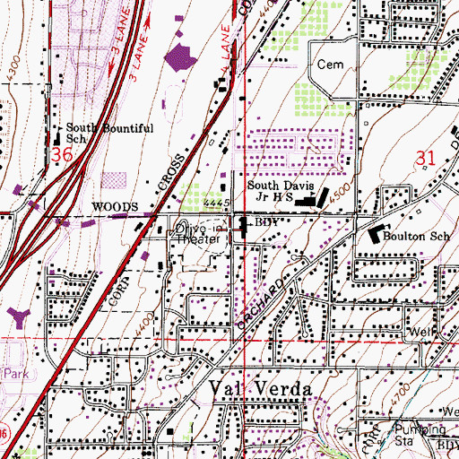 Topographic Map of The Church of Jesus Christ of Latter Day Saints, UT
