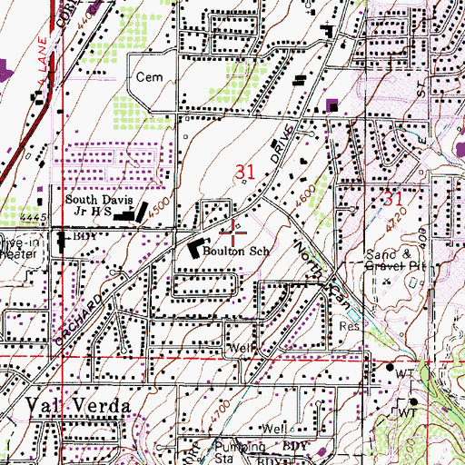Topographic Map of The Church of Jesus Christ of Latter Day Saints, UT