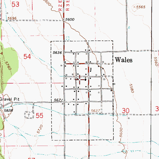 Topographic Map of The Church of Jesus Christ of Latter Day Saints, UT