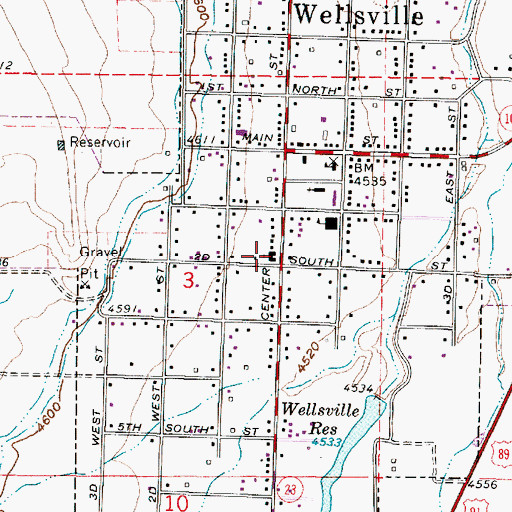 Topographic Map of The Church of Jesus Christ of Latter Day Saints, UT