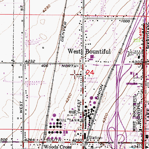 Topographic Map of The Church of Jesus Christ of Latter Day Saints, UT
