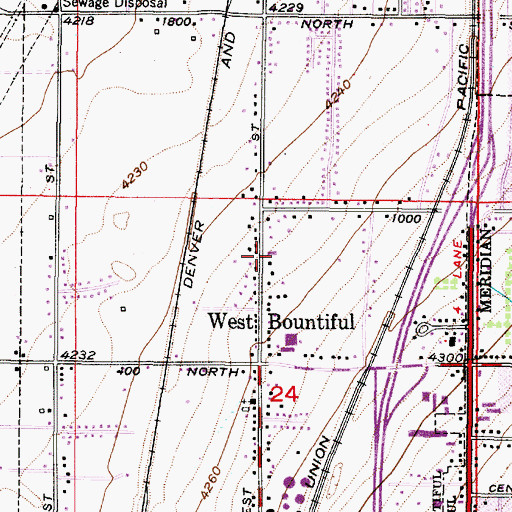 Topographic Map of The Church of Jesus Christ of Latter Day Saints, UT