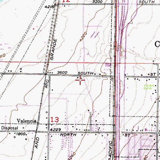 Topographic Map of The Church of Jesus Christ of Latter Day Saints, UT