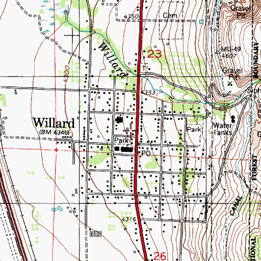 Topographic Map of The Church of Jesus Christ of Latter Day Saints, UT
