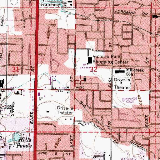 Topographic Map of The Church of Jesus Christ of Latter Day Saints, UT