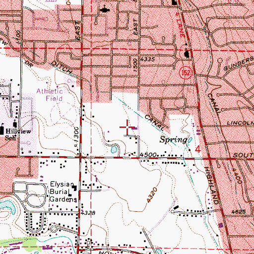 Topographic Map of The Church of Jesus Christ of Latter Day Saints, UT