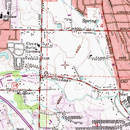 Topographic Map of The Church of Jesus Christ of Latter Day Saints, UT