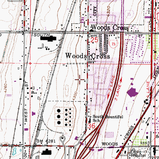 Topographic Map of The Church of Jesus Christ of Latter Day Saints, UT