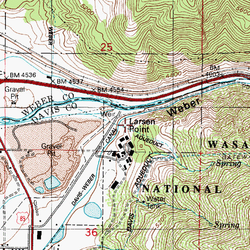 Topographic Map of Larsen Point, UT