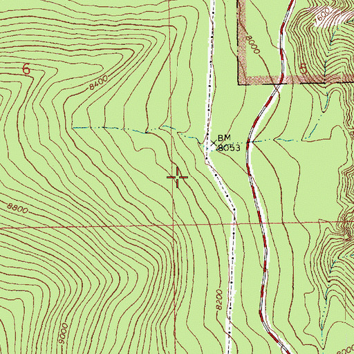 Topographic Map of Lost Spring, UT
