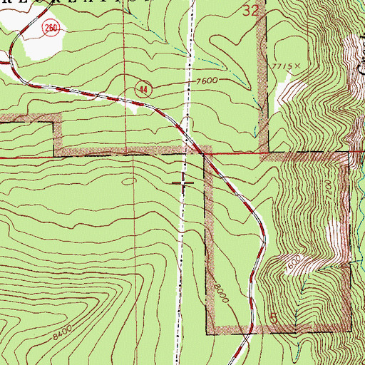 Topographic Map of Willie Spring, UT