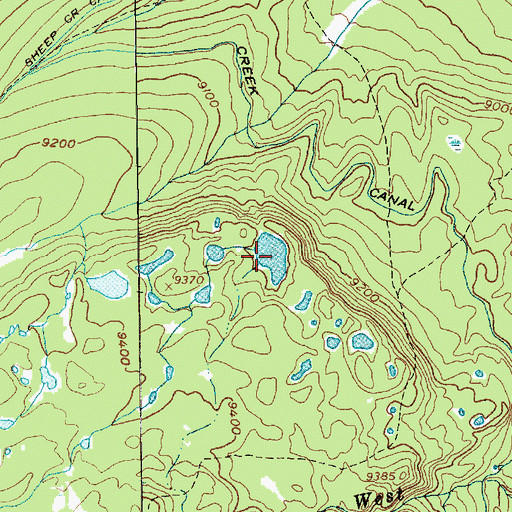 Topographic Map of Stove Lake, UT