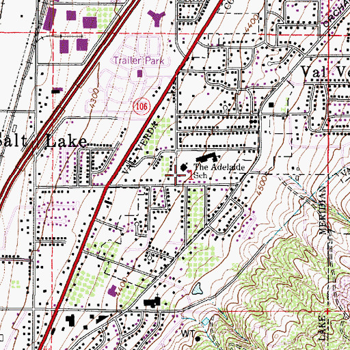 Topographic Map of Vineyard Condominium, UT