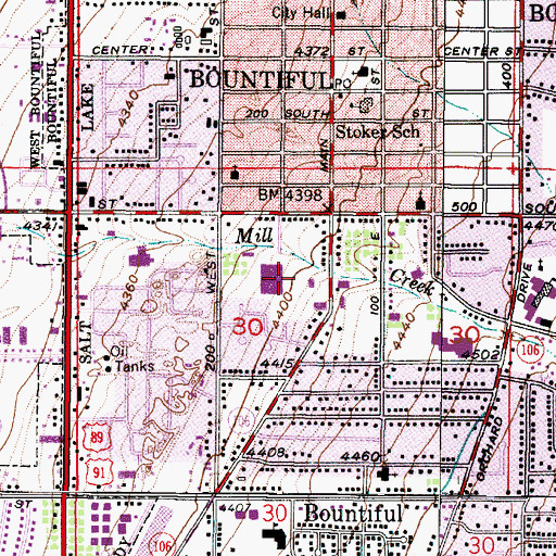 Topographic Map of Carriage Crossing Condominium, UT