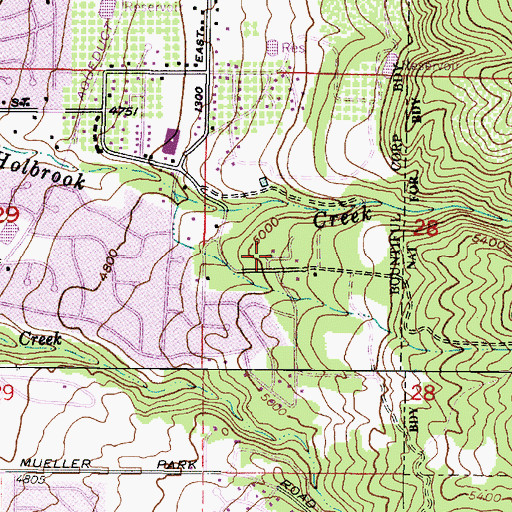 Topographic Map of Lakeview Terrace Condominium, UT