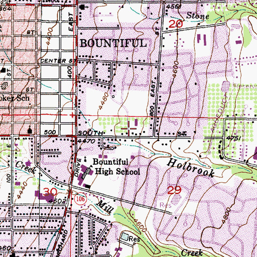 Topographic Map of Medical Drive Condominium, UT