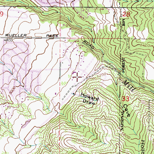 Topographic Map of Ridgewood of Maple Hills Condominiums, UT