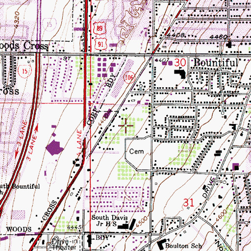 Topographic Map of Villa Nova Condominium, UT