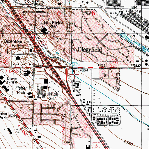 Topographic Map of Sundowner Condominium, UT