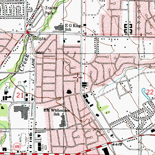 Topographic Map of Meadow Creek Condominium, UT