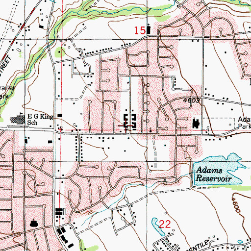 Topographic Map of Nayon Heights Condominium, UT