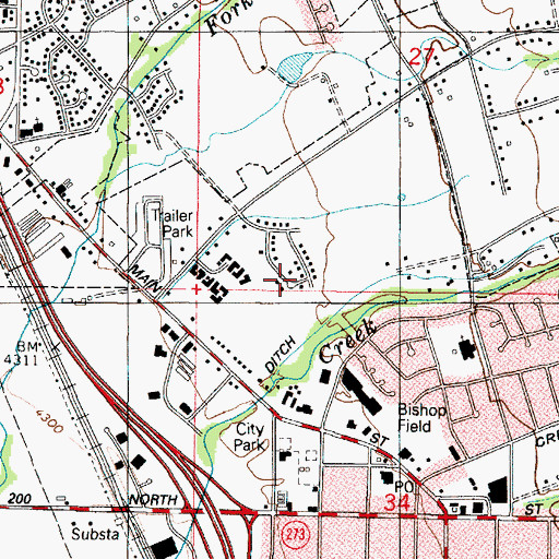 Topographic Map of Meadows at Mutton Hollow Condominium, UT