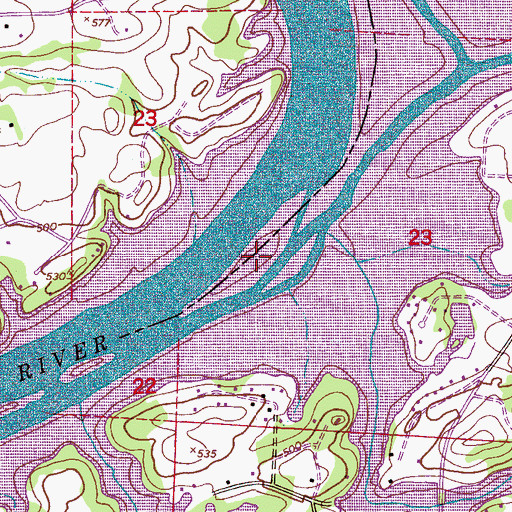 Topographic Map of Sheep Island (historical), AL