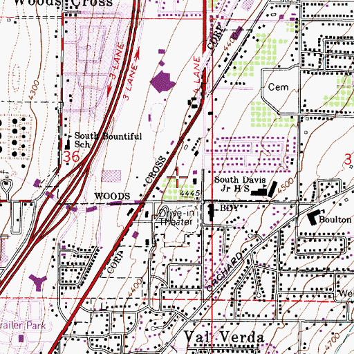 Topographic Map of Summer Garden Townhouse Condominium, UT