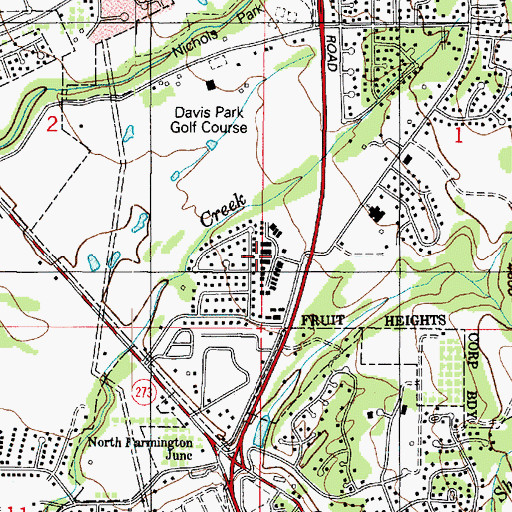 Topographic Map of Somerset Place Condominium, UT