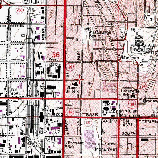 Topographic Map of Brown Stone Condominium, UT