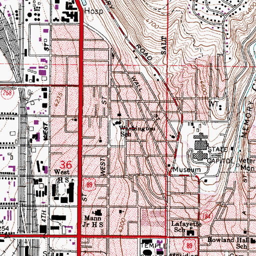 Topographic Map of Capitol Gardens Condominium, UT