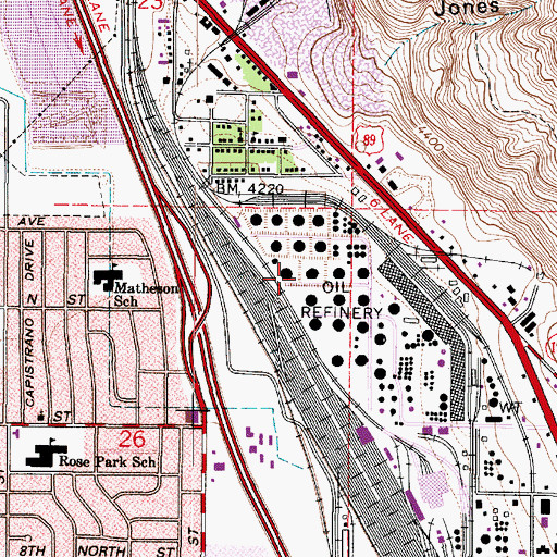 Topographic Map of Industrial Trackage Subdivision, UT