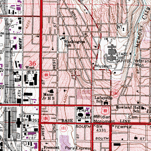 Topographic Map of Tara Condominium, UT