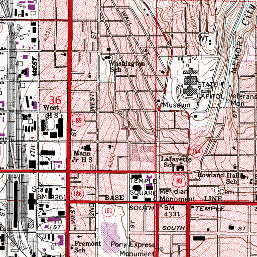 Topographic Map of Trevi Towers Condominium, UT