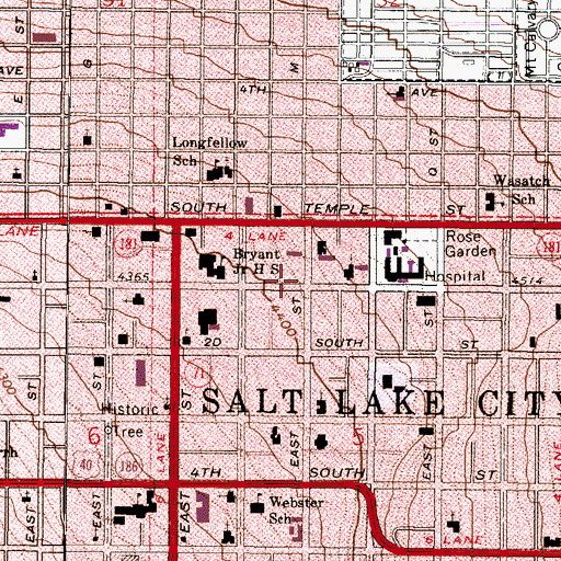 Topographic Map of Cambridge Condominium, UT