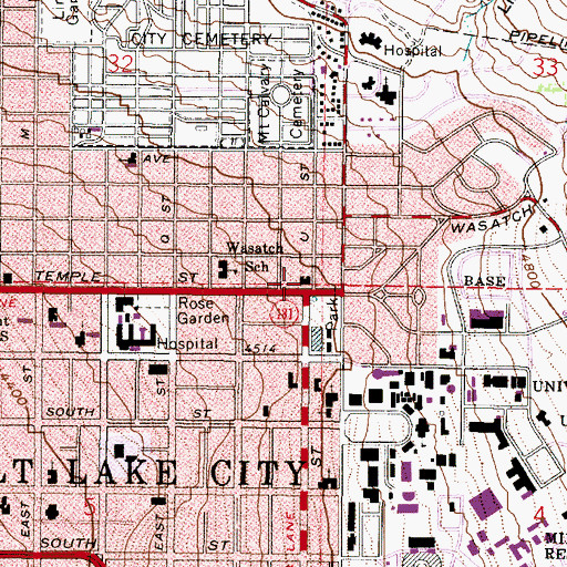 Topographic Map of Mayflower Condominium, UT