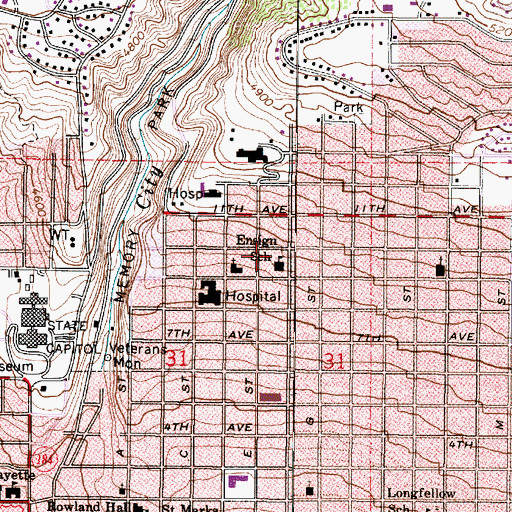 Topographic Map of North Crest Park Condominium, UT