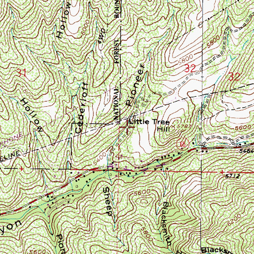 Topographic Map of Emigration Passive Solar Home Condominium, UT