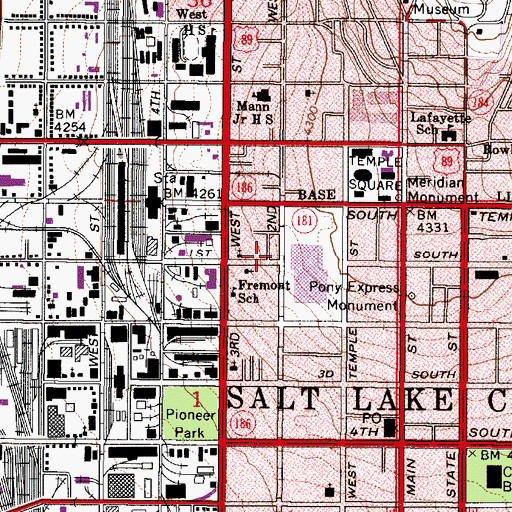 Topographic Map of Jackson Condominium, UT