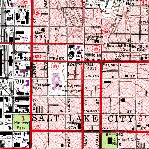 Topographic Map of McIntyre Building Condominium, UT