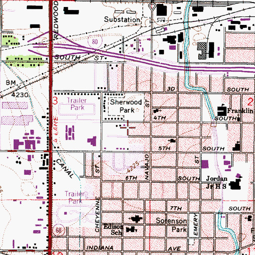 Topographic Map of Villa Montaige Condominium, UT
