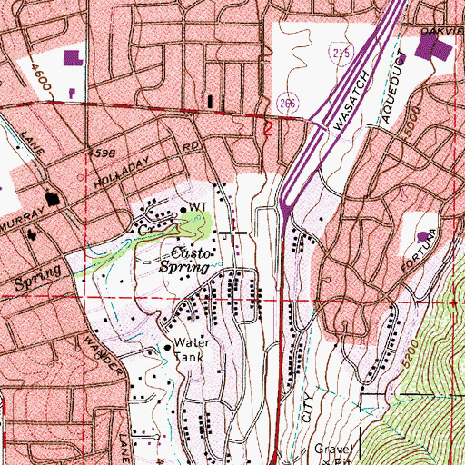Topographic Map of Mount Athena Condominium, UT