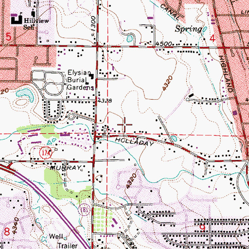 Topographic Map of Classics Condominium, UT
