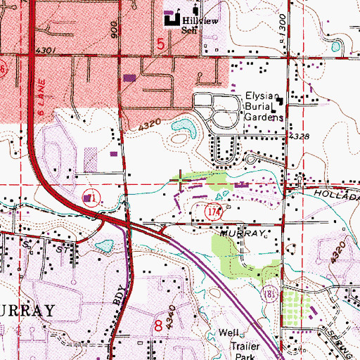 Topographic Map of Hidden Lake Condominium, UT