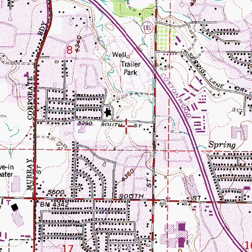 Topographic Map of Birch Point Condominium, UT
