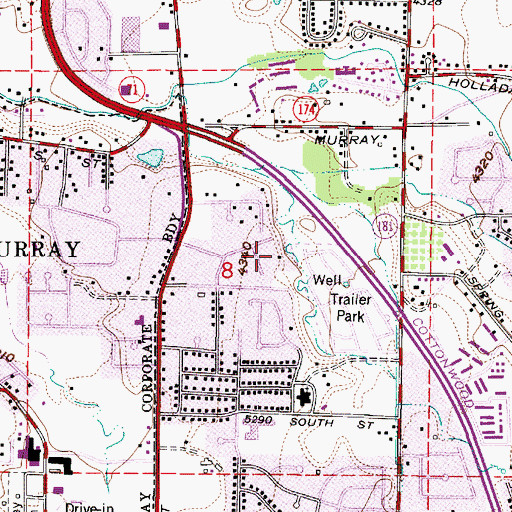 Topographic Map of Executive Suites of Fountain East, UT
