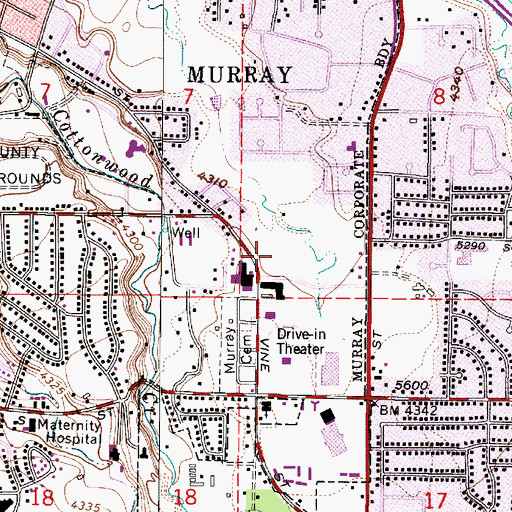 Topographic Map of Fairway Estates Condominium, UT