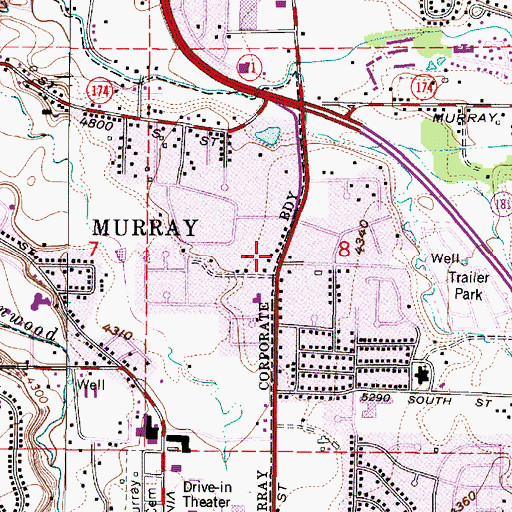 Topographic Map of Professional Building Management South Condominium, UT